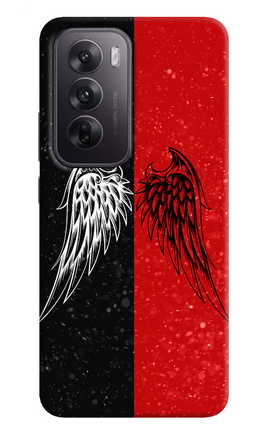 Wings Oppo Reno12 5G Hard Case Back Cover by Casekaro