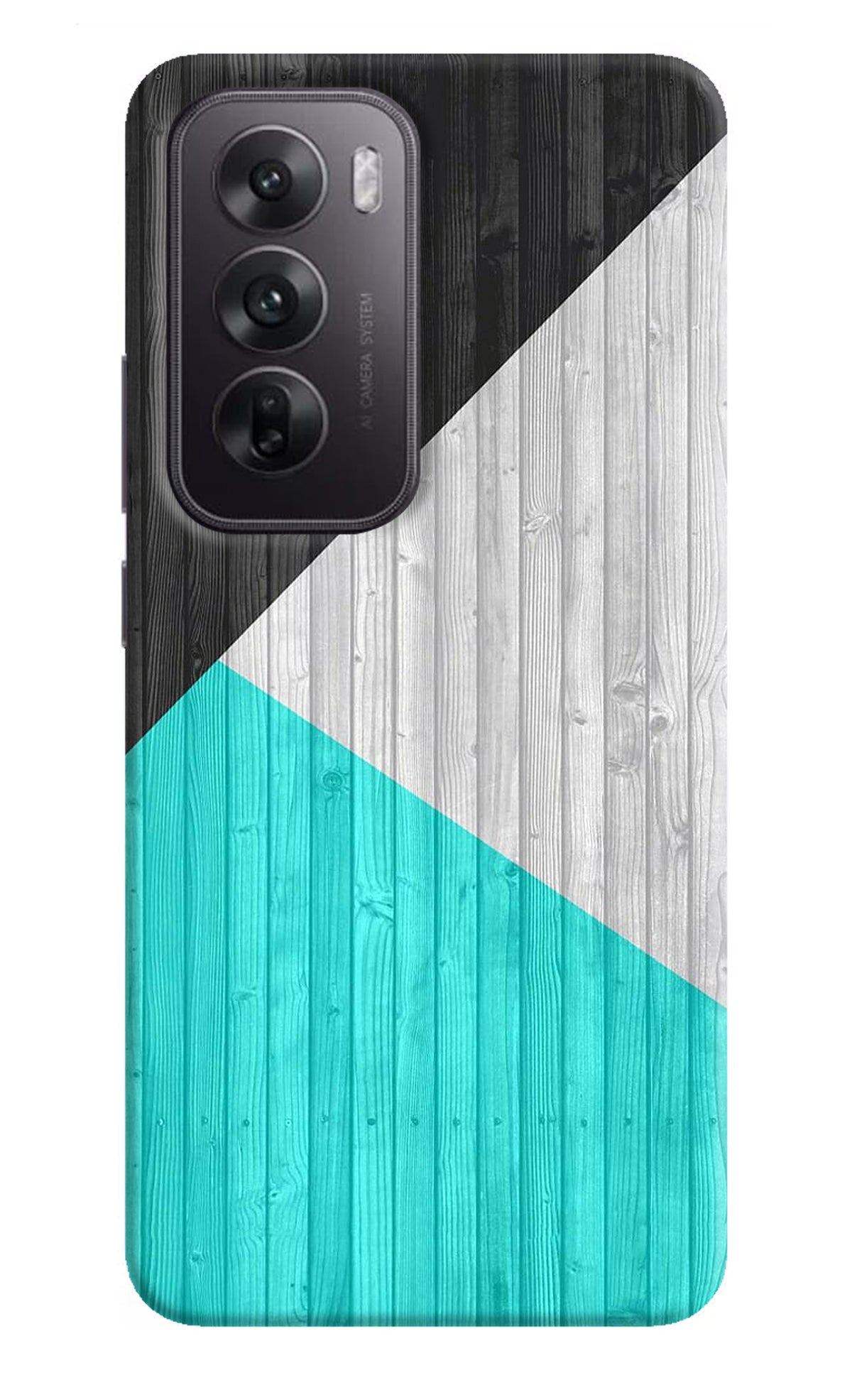 Wooden Abstract Oppo Reno12 5G Back Cover