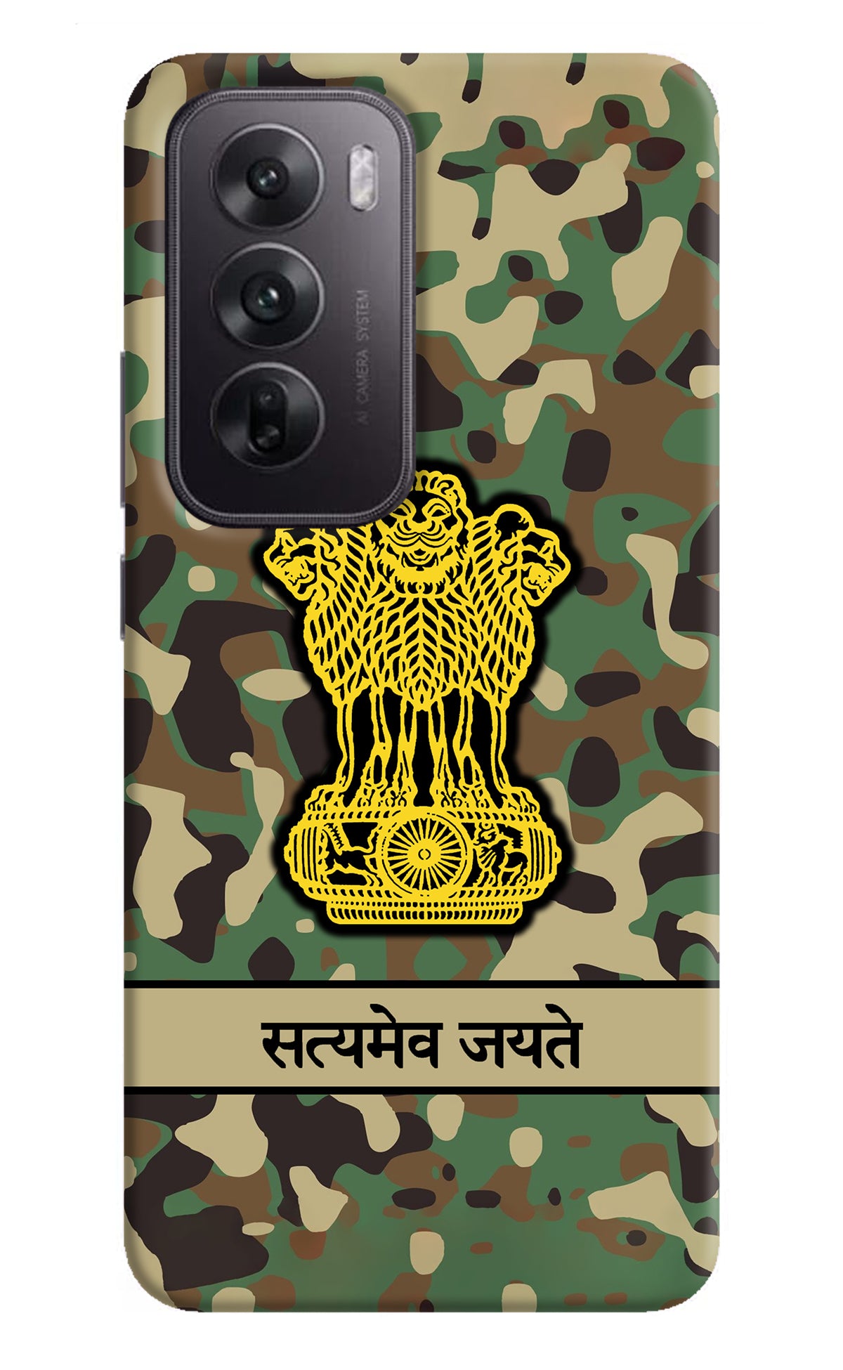 Satyamev Jayate Army Oppo Reno12 5G Back Cover