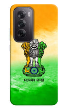 Satyamev Jayate Flag Oppo Reno12 5G Hard Case Back Cover by Casekaro