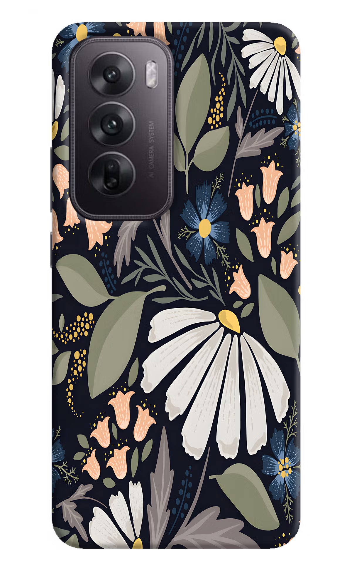 Flowers Art Oppo Reno12 5G Hard Case Back Cover by Casekaro