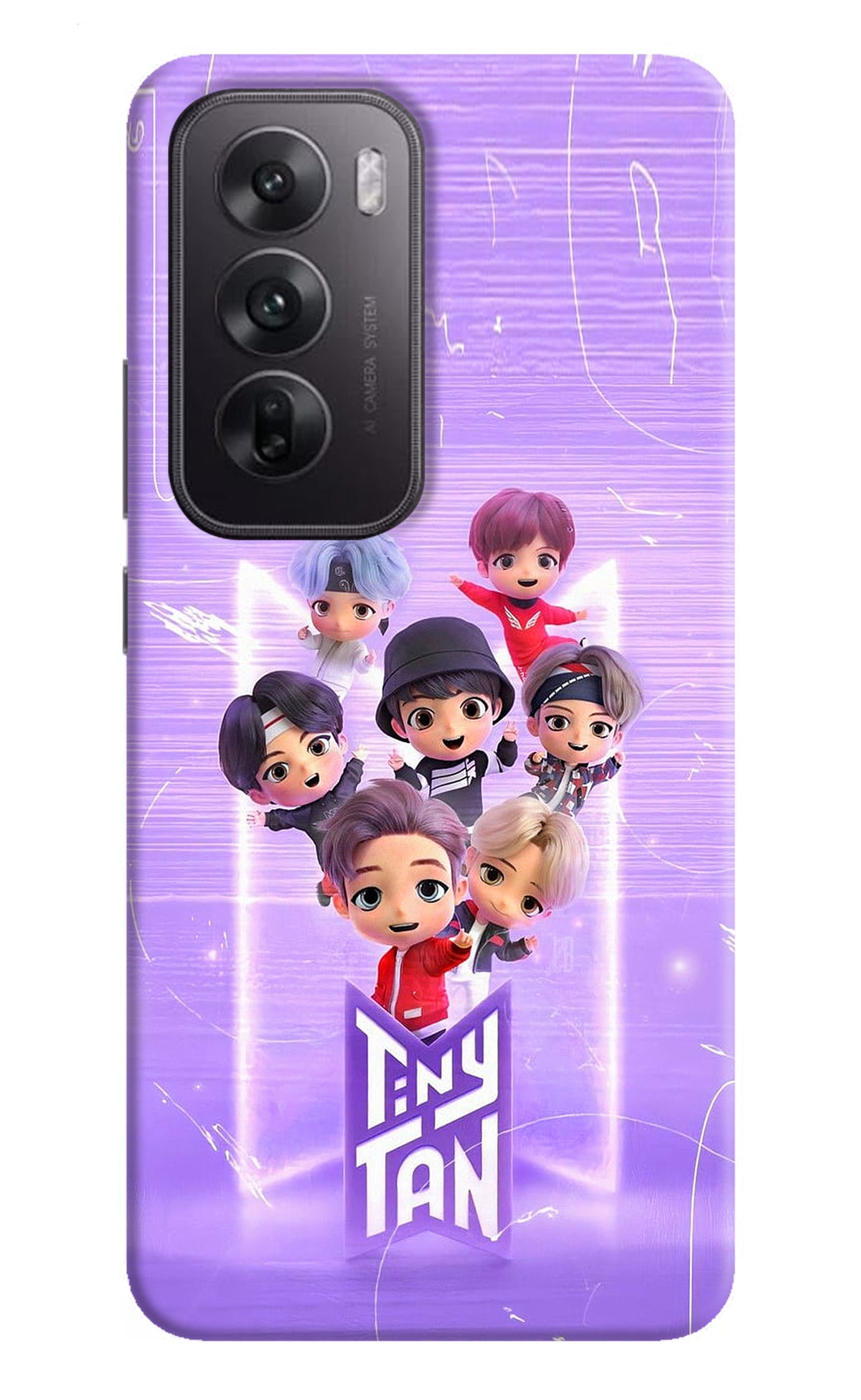 BTS Tiny Tan Oppo Reno12 5G Back Cover