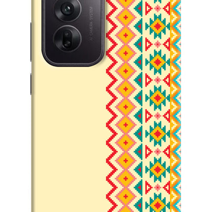 Ethnic Seamless Oppo Reno12 5G Hard Case Back Cover by Casekaro