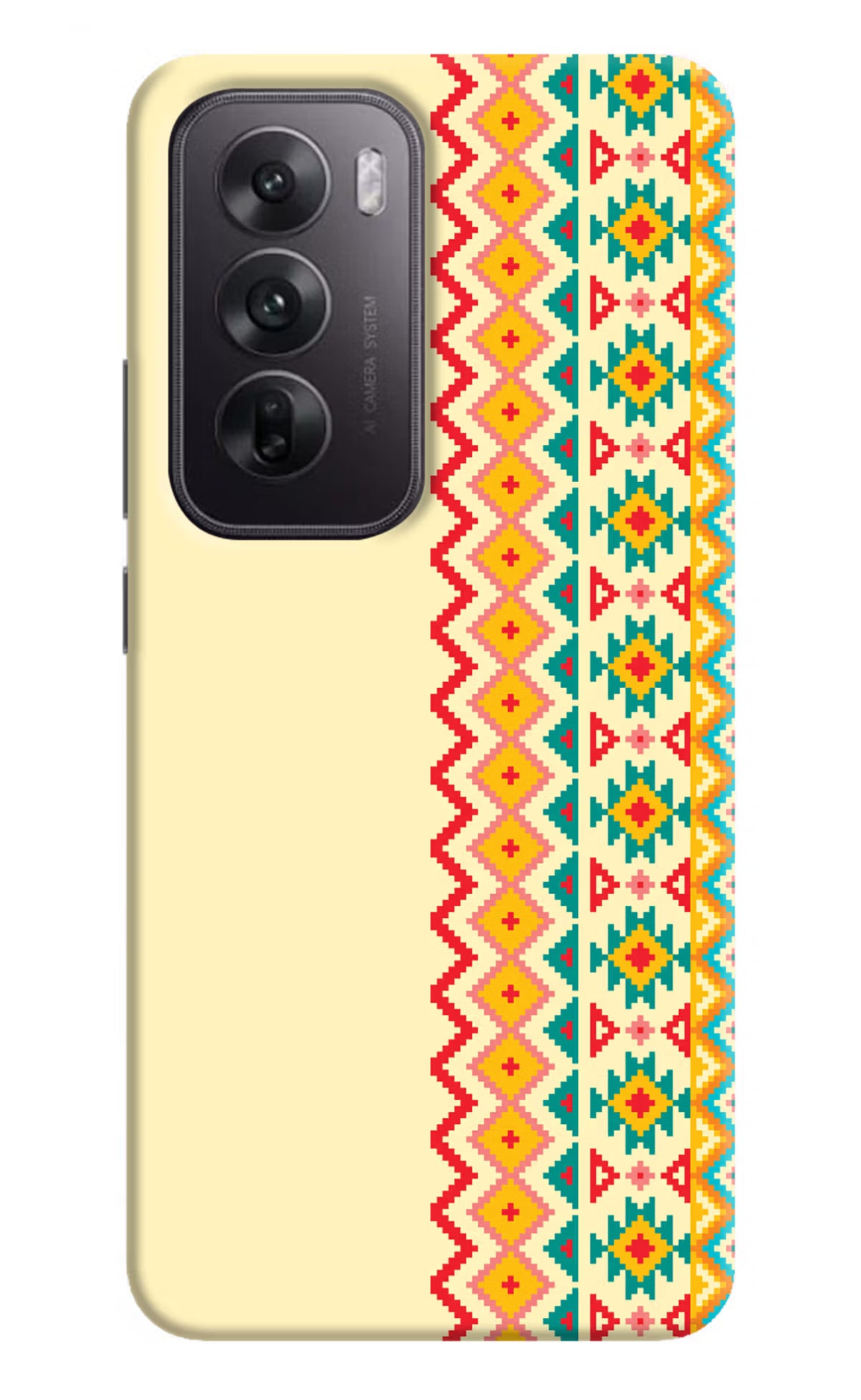 Ethnic Seamless Oppo Reno12 5G Hard Case Back Cover by Casekaro