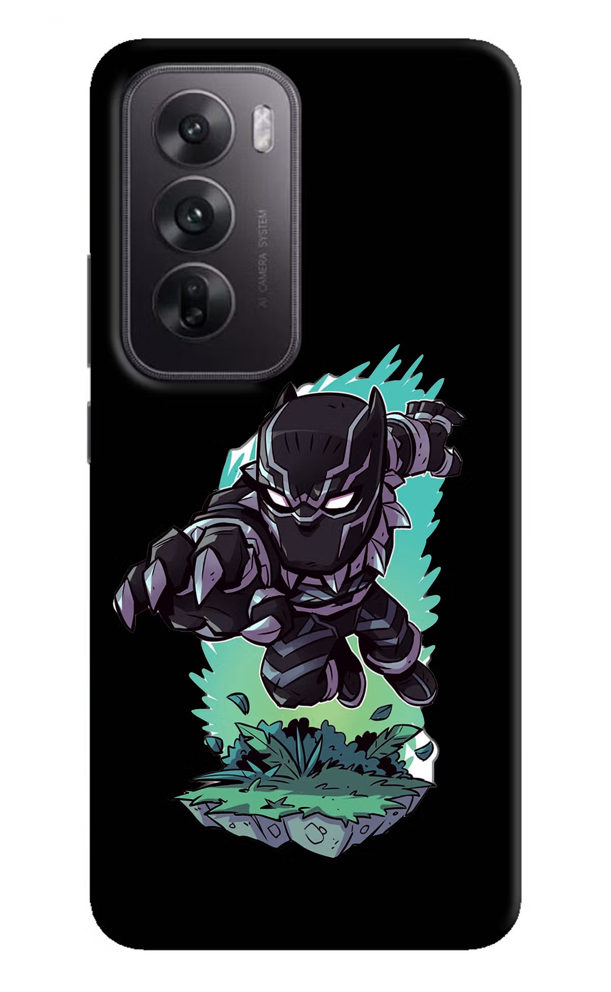 Black Panther Oppo Reno12 5G Hard Case Back Cover by Casekaro