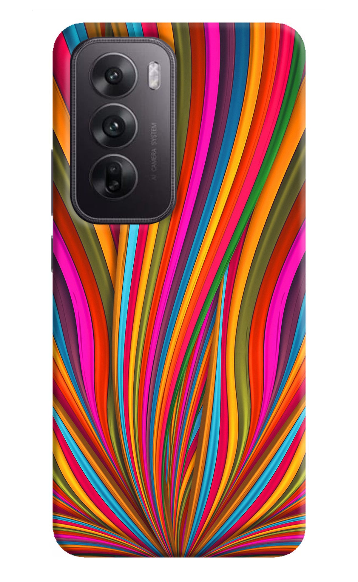 Trippy Wavy Oppo Reno12 5G Back Cover