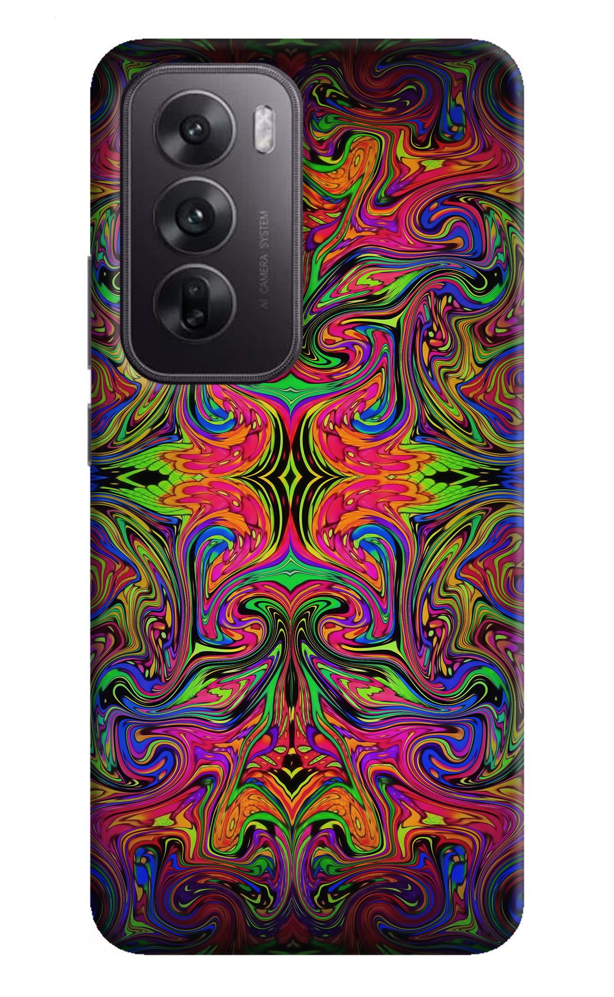 Psychedelic Art Oppo Reno12 5G Back Cover