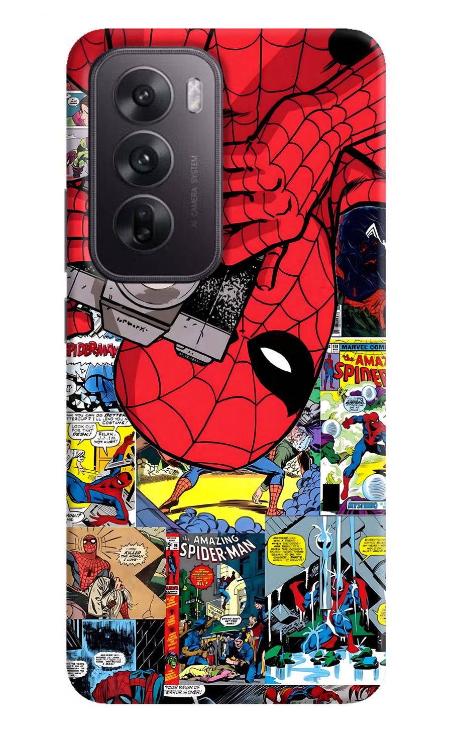 Spider Man Oppo Reno12 5G Back Cover, Hard case