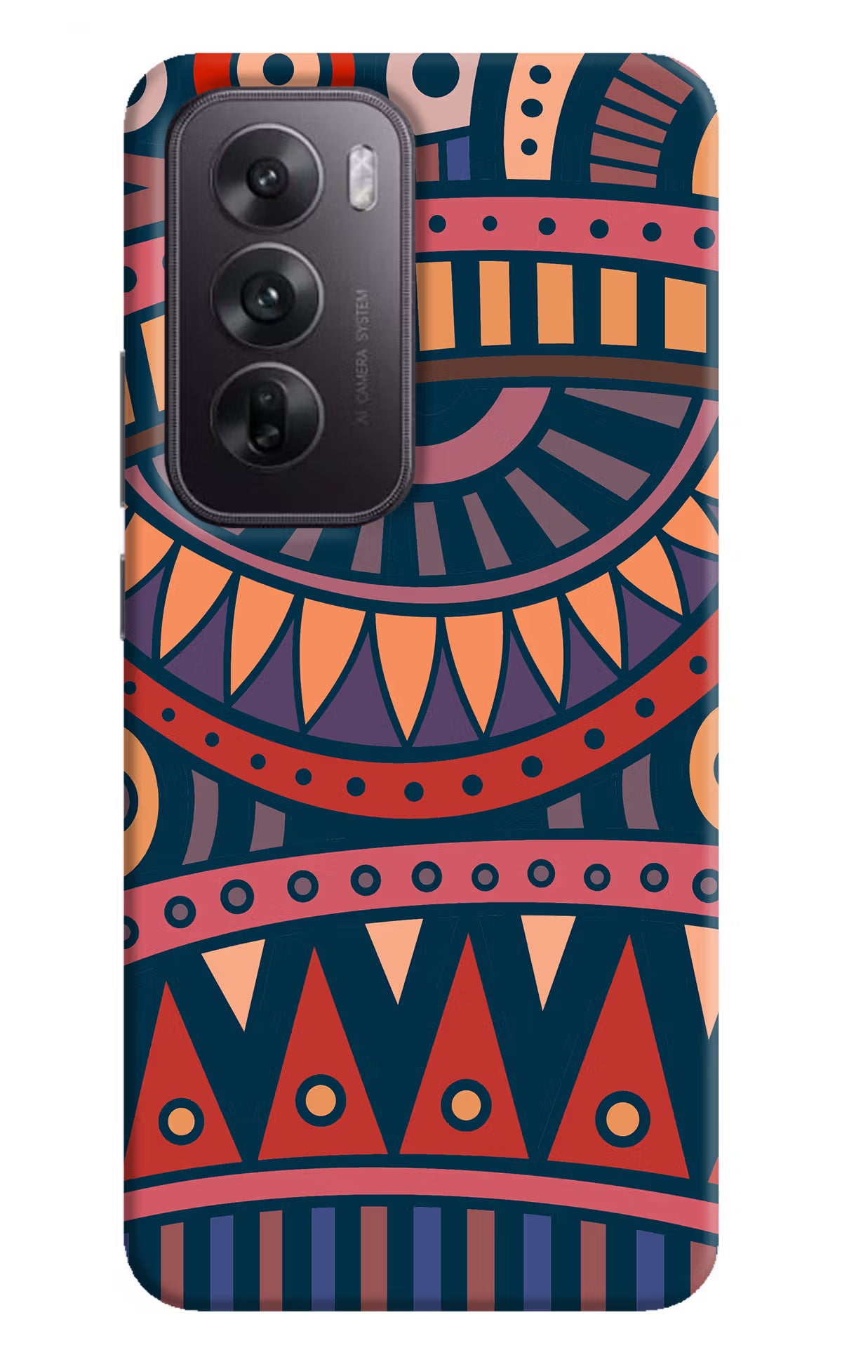 African Culture Design Oppo Reno12 5G Hard Case Back Cover by Casekaro