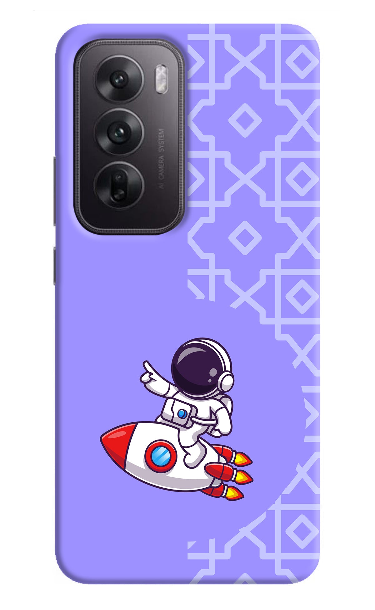 Cute Astronaut Oppo Reno12 5G Back Cover