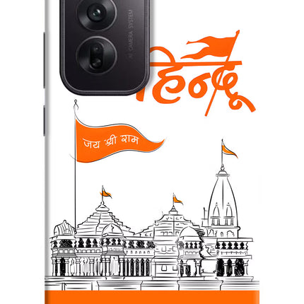 Jai Shree Ram Hindu Oppo Reno12 5G Hard Case Back Cover by Casekaro