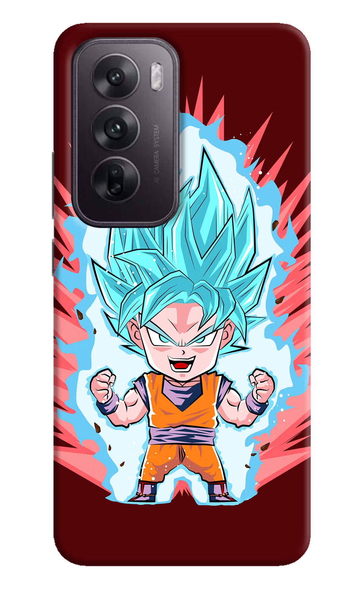 Goku Little Oppo Reno12 5G Hard Case Back Cover by Casekaro