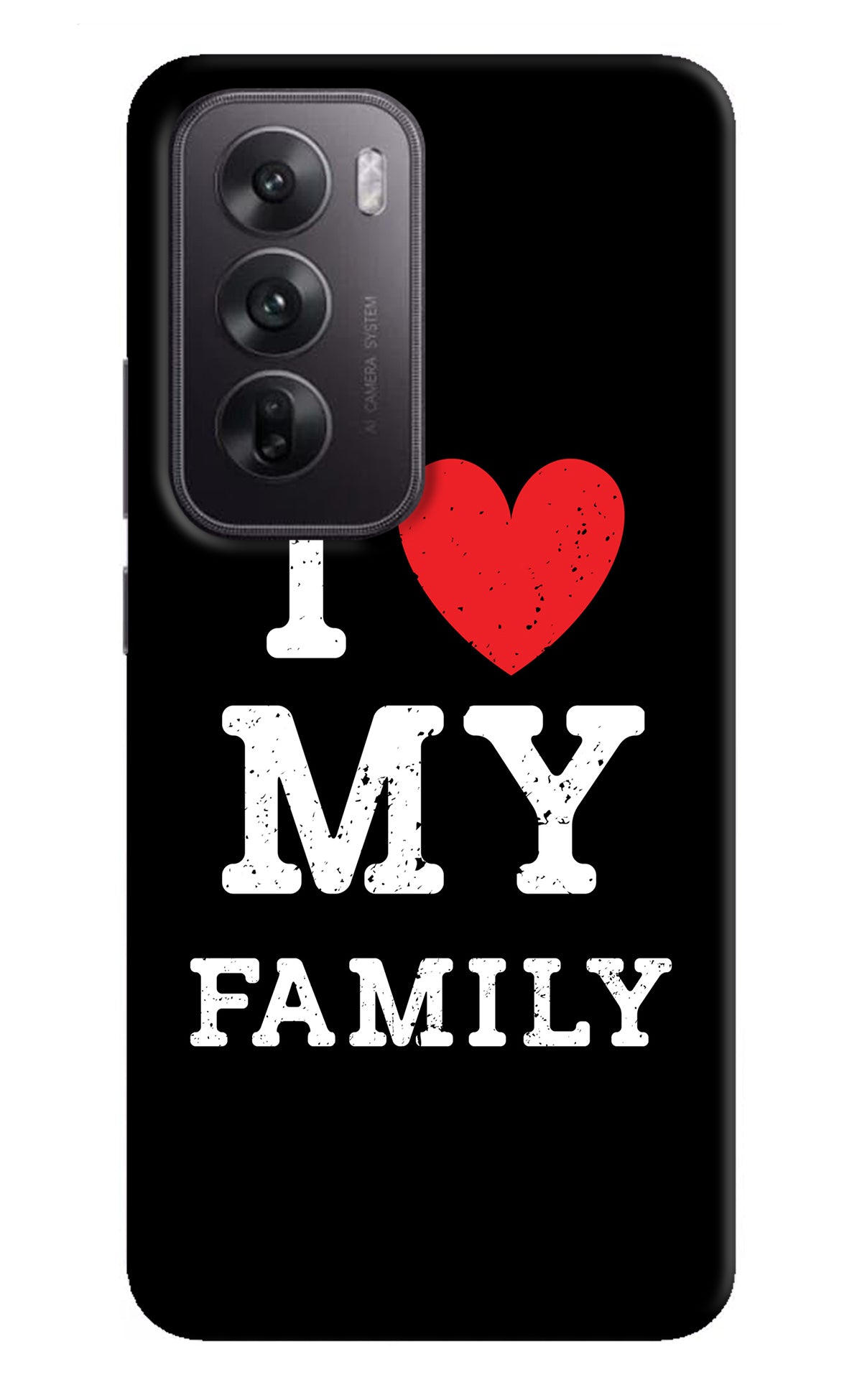 I Love My Family Oppo Reno12 5G Back Cover