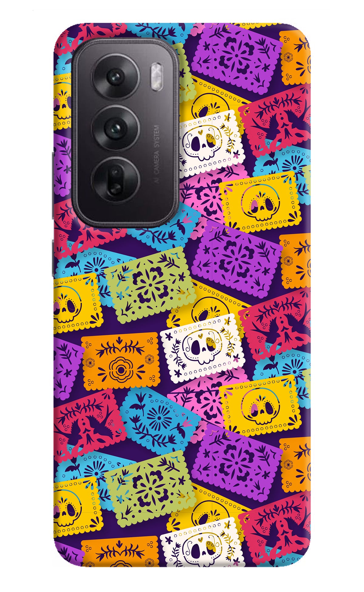 Mexican Pattern Oppo Reno12 5G Back Cover