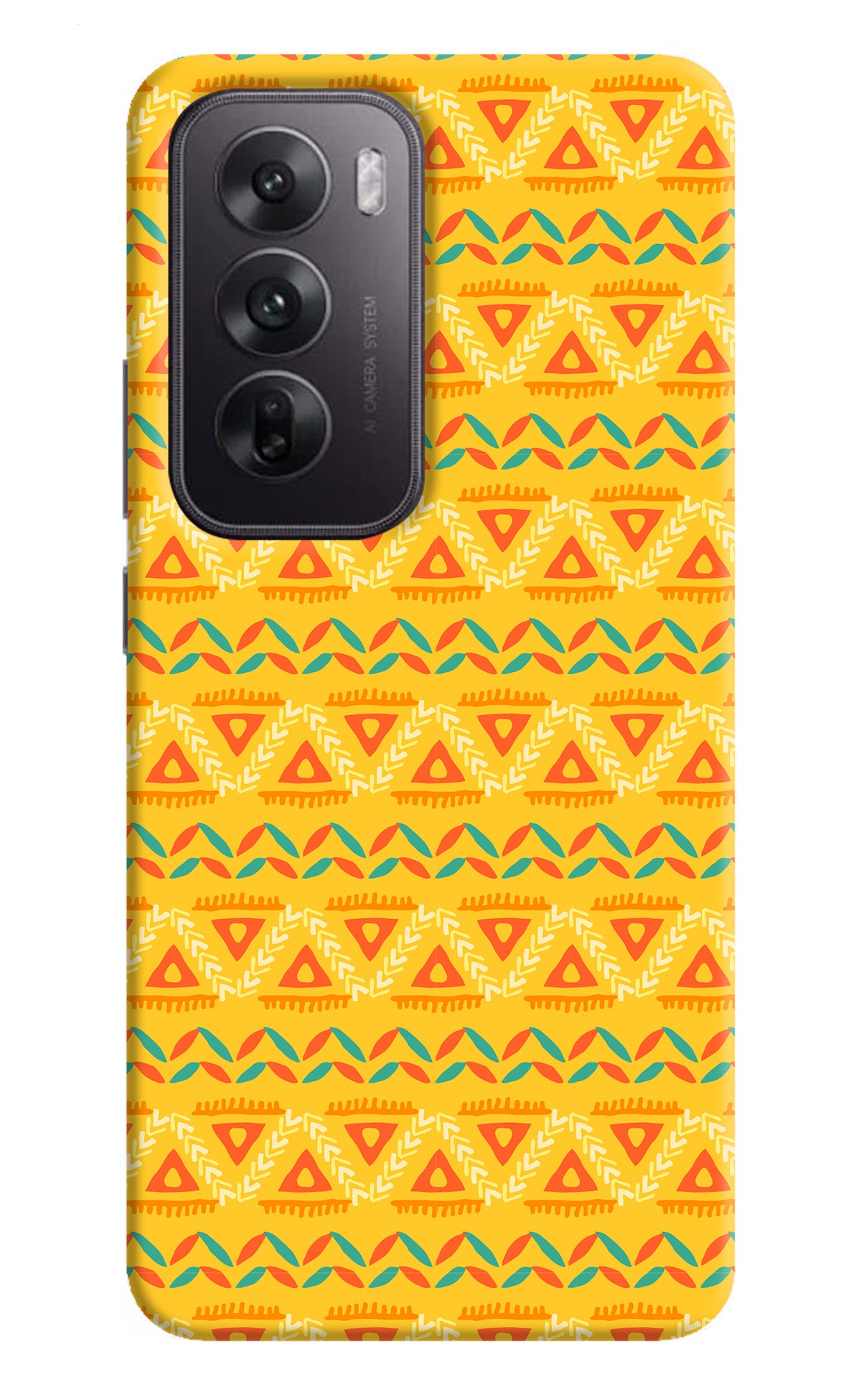 Tribal Pattern Oppo Reno12 5G Back Cover