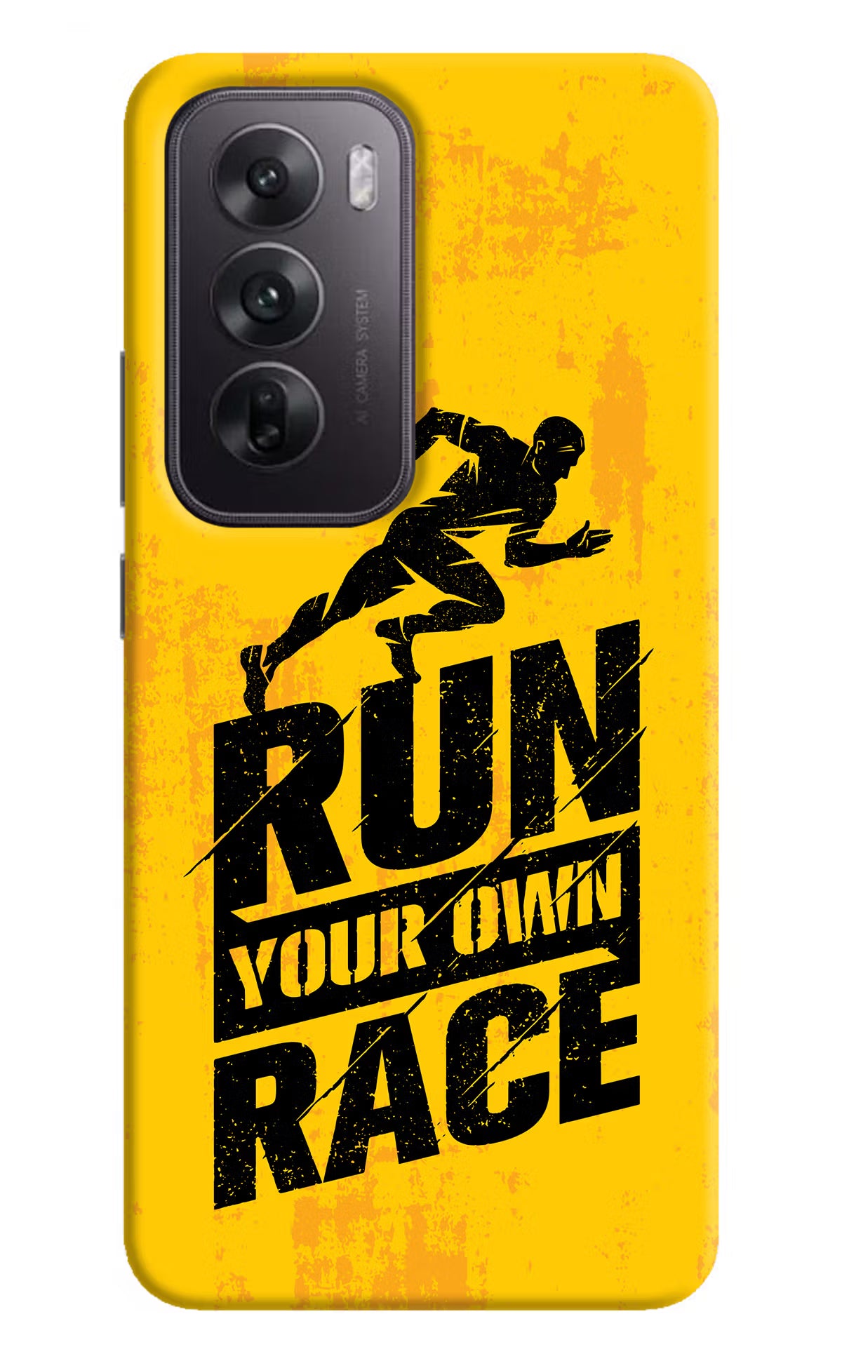 Run Your Own Race Oppo Reno12 5G Hard Case Back Cover by Casekaro