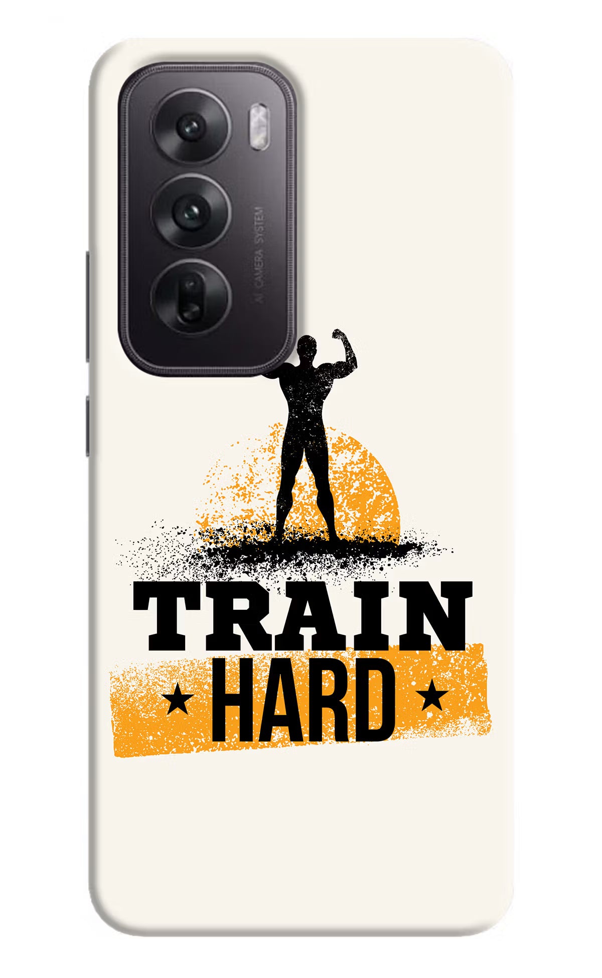 Train Hard Oppo Reno12 5G Hard Case Back Cover by Casekaro