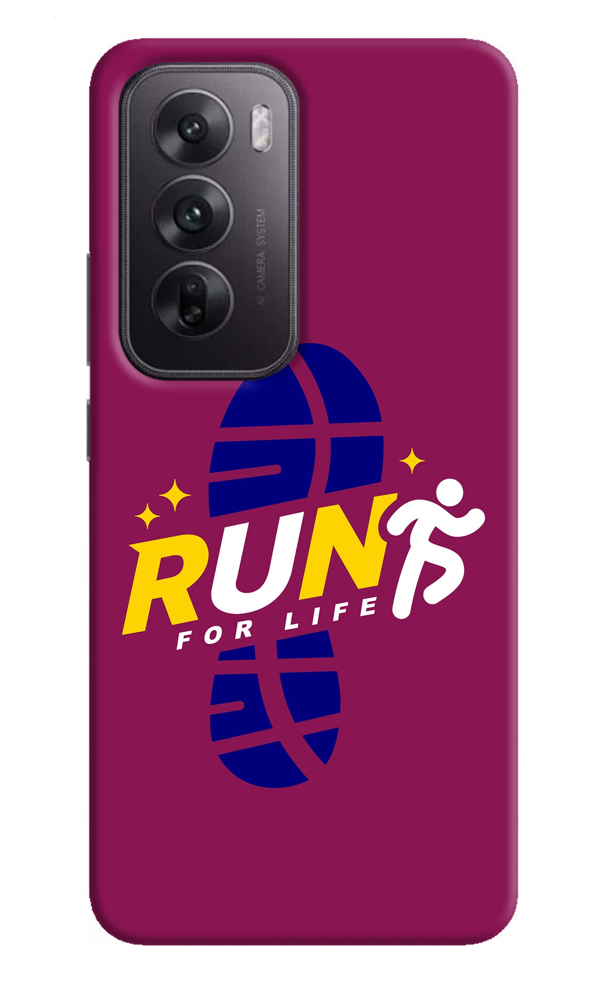 Run for Life Oppo Reno12 5G Back Cover