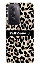Leopard Print Self Love Oppo Reno12 5G Hard Case Back Cover by Casekaro