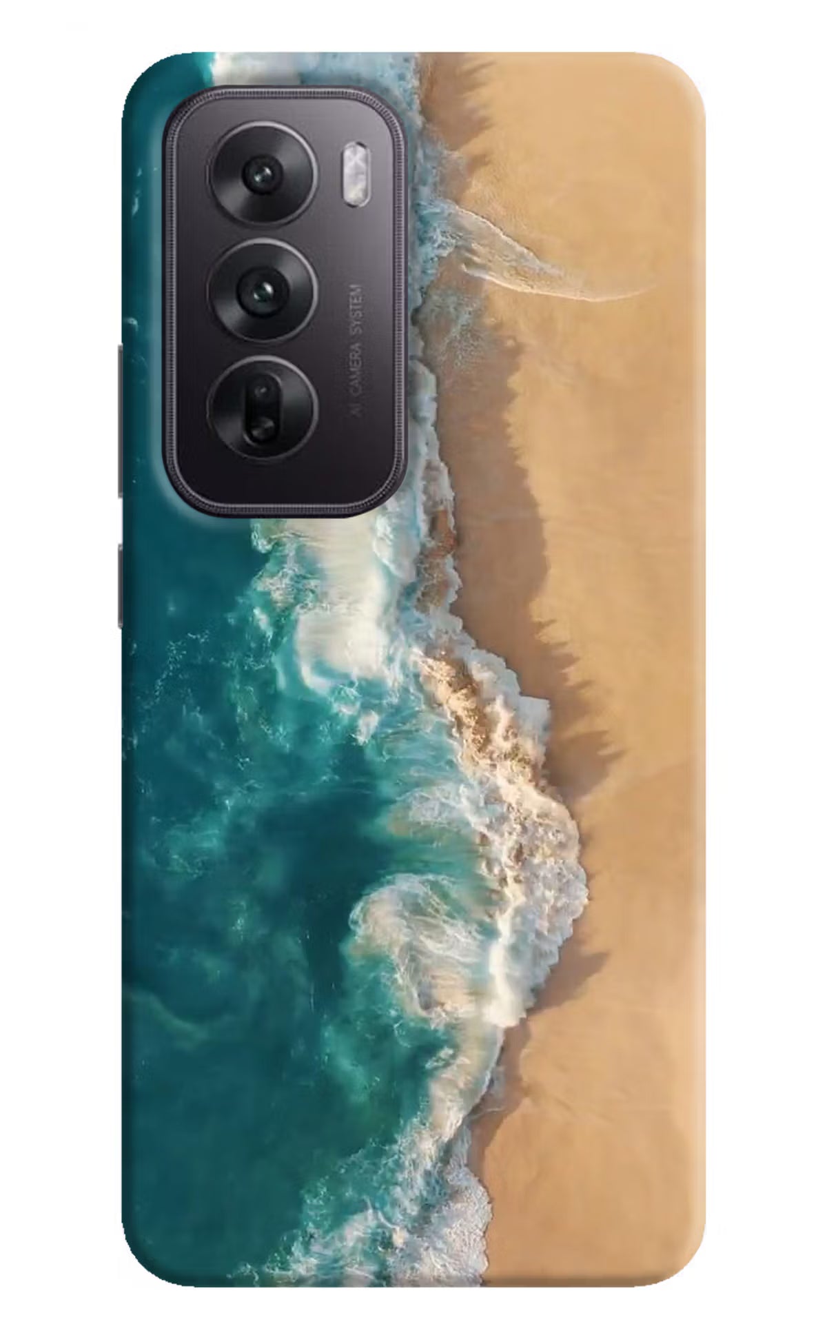 Ocean Beach Oppo Reno12 5G Hard Case Back Cover by Casekaro