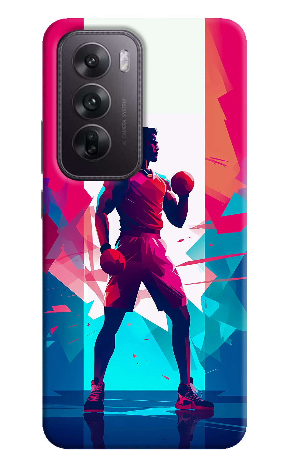 Champion Fighter (AI Generated) Oppo Reno12 5G Back Cover