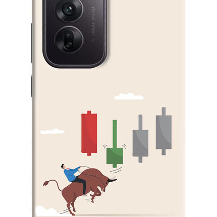 Bull Trading Momentum Oppo Reno12 5G Hard Case Back Cover by Casekaro