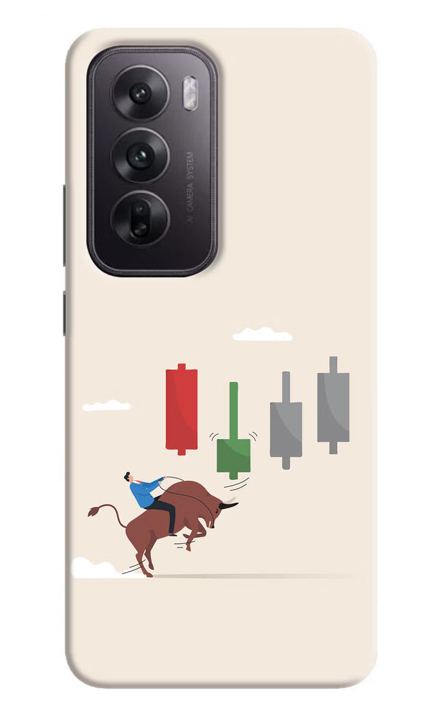 Bull Trading Momentum Oppo Reno12 5G Hard Case Back Cover by Casekaro