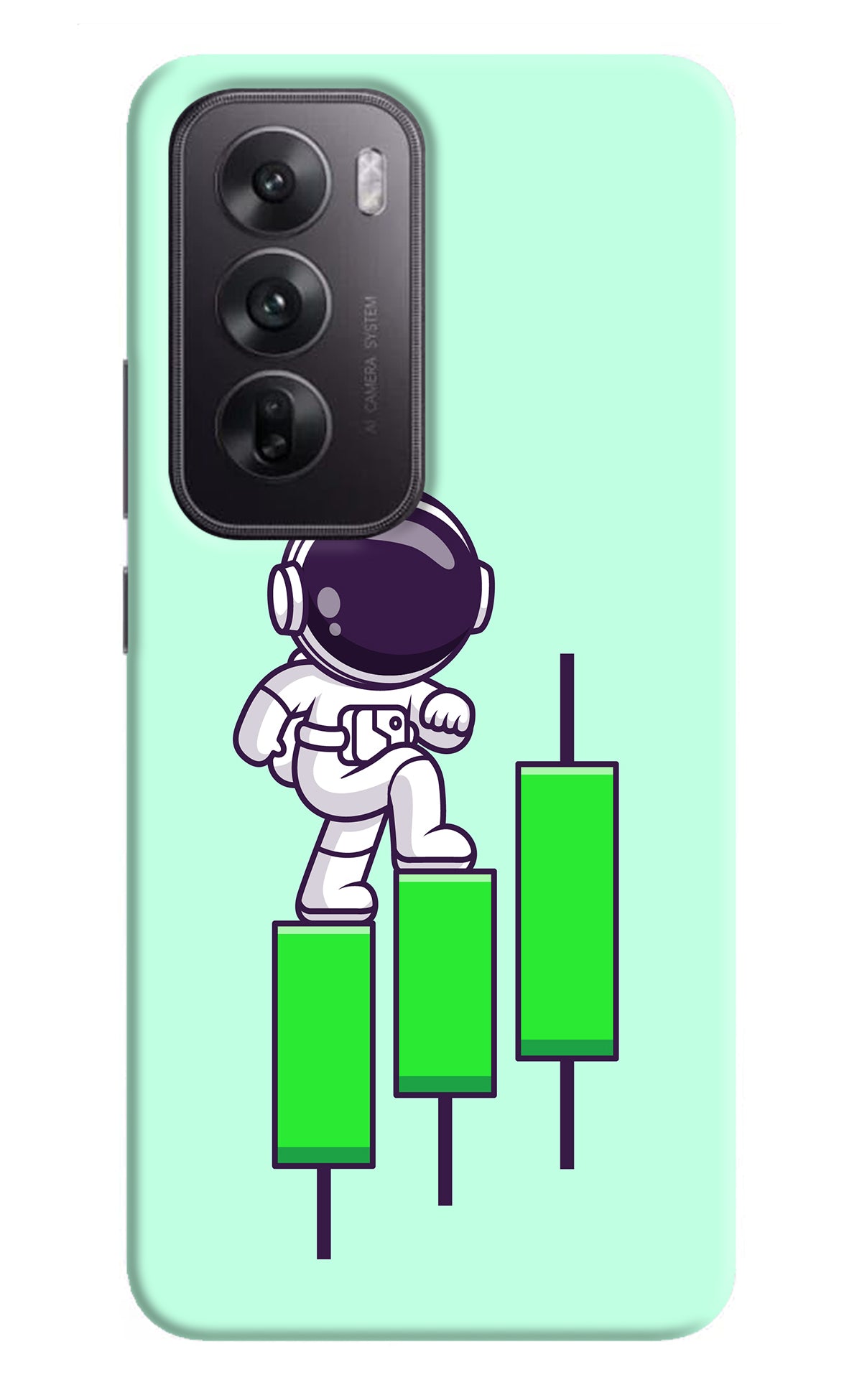 Astronaut Trader Oppo Reno12 5G Back Cover