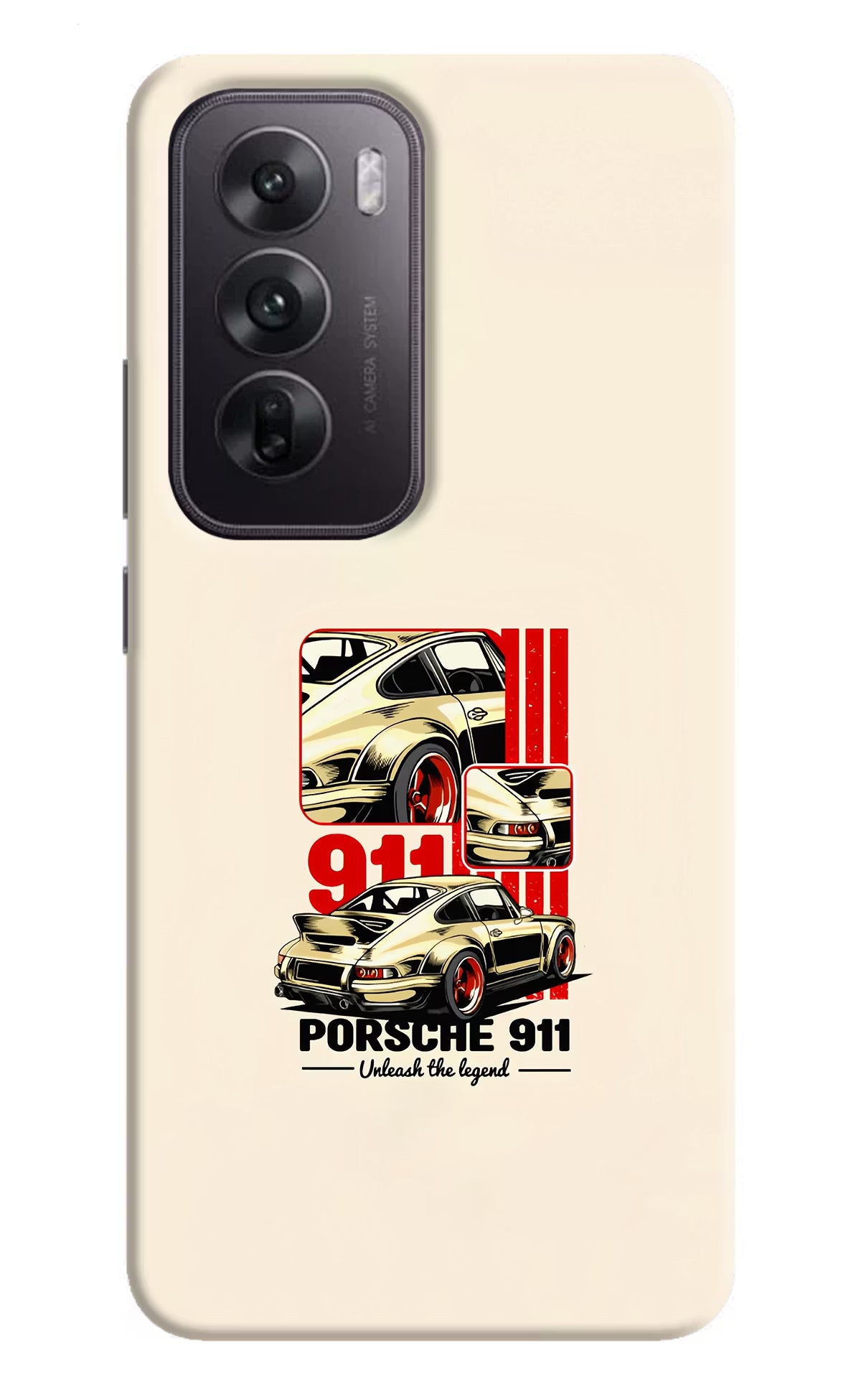 Classic Porsche 911 Oppo Reno12 5G Hard Case Back Cover by Casekaro