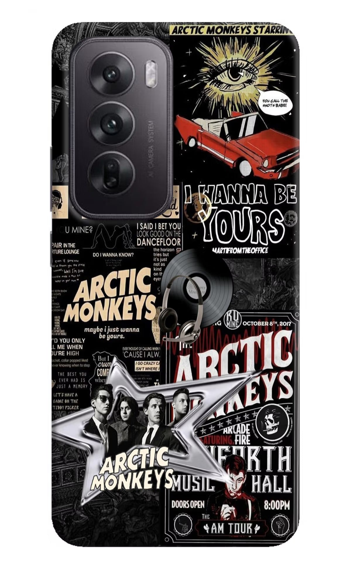 Arctic Monkeys Oppo Reno12 5G Hard Case Back Cover by Casekaro