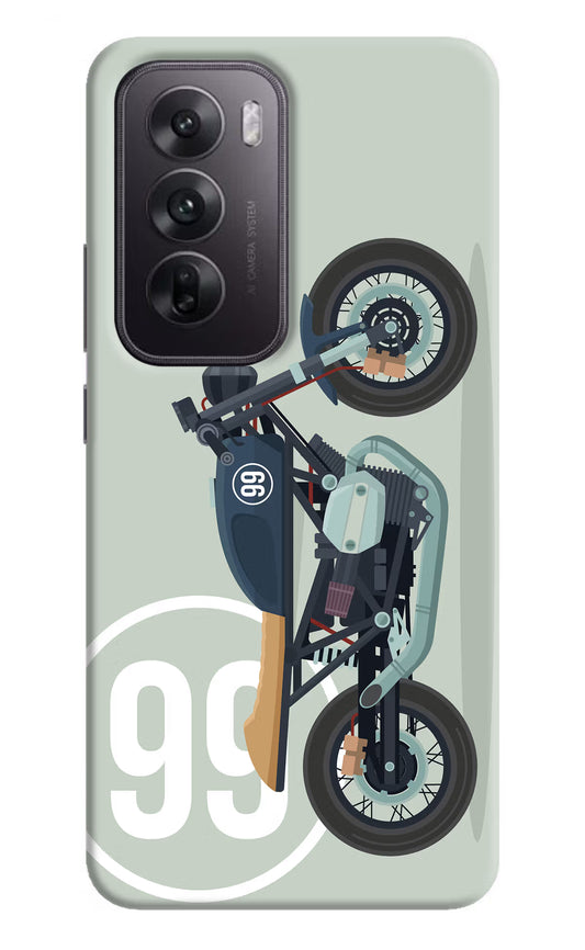 Classic Cafe Racer 99 Oppo Reno12 5G Hard Case Back Cover by Casekaro