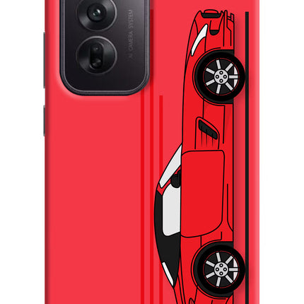 Red Velocity Oppo Reno12 5G Hard Case Back Cover by Casekaro
