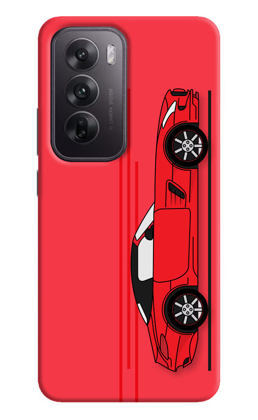 Red Velocity Oppo Reno12 5G Hard Case Back Cover by Casekaro