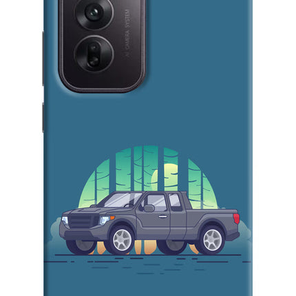 Retro Garage Vibe Oppo Reno12 5G Hard Case Back Cover by Casekaro