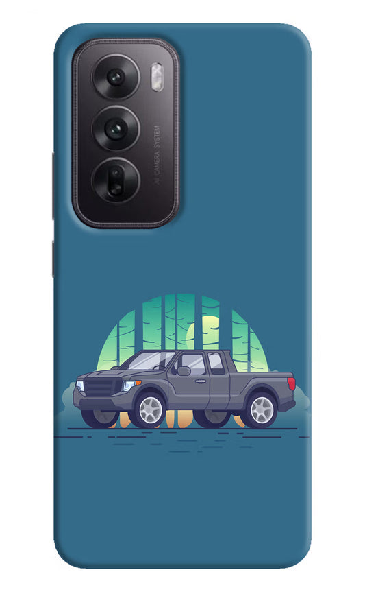 Retro Garage Vibe Oppo Reno12 5G Hard Case Back Cover by Casekaro