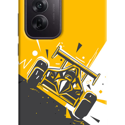 Track King Oppo Reno12 5G Hard Case Back Cover by Casekaro