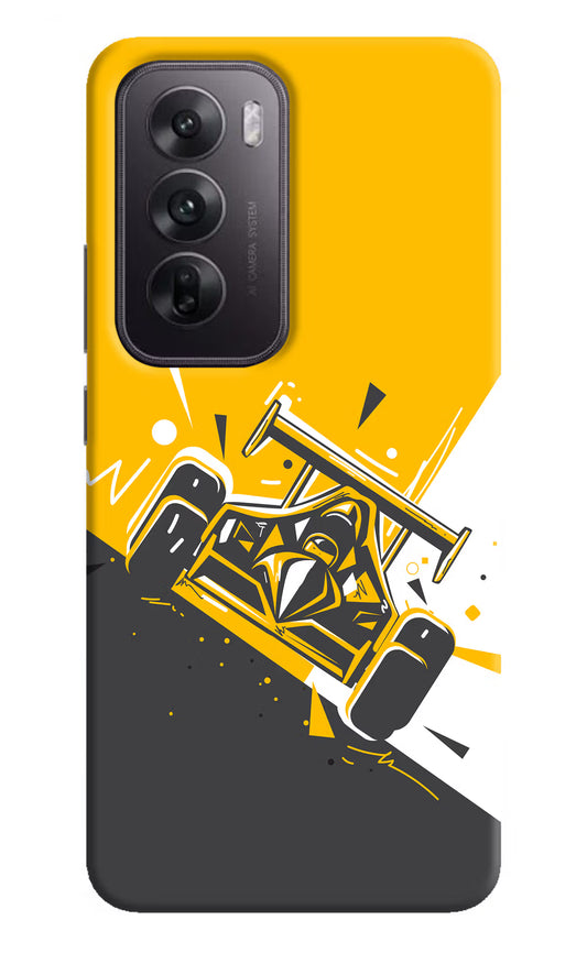 Track King Oppo Reno12 5G Hard Case Back Cover by Casekaro