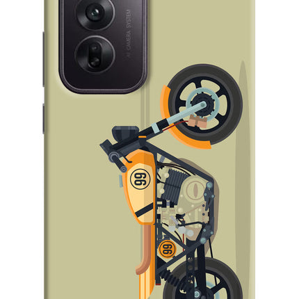 Vertical Speedster Oppo Reno12 5G Hard Case Back Cover by Casekaro