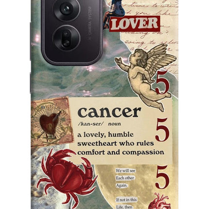 Cancer Zodiac Oppo Reno12 5G Hard Case Back Cover by Casekaro