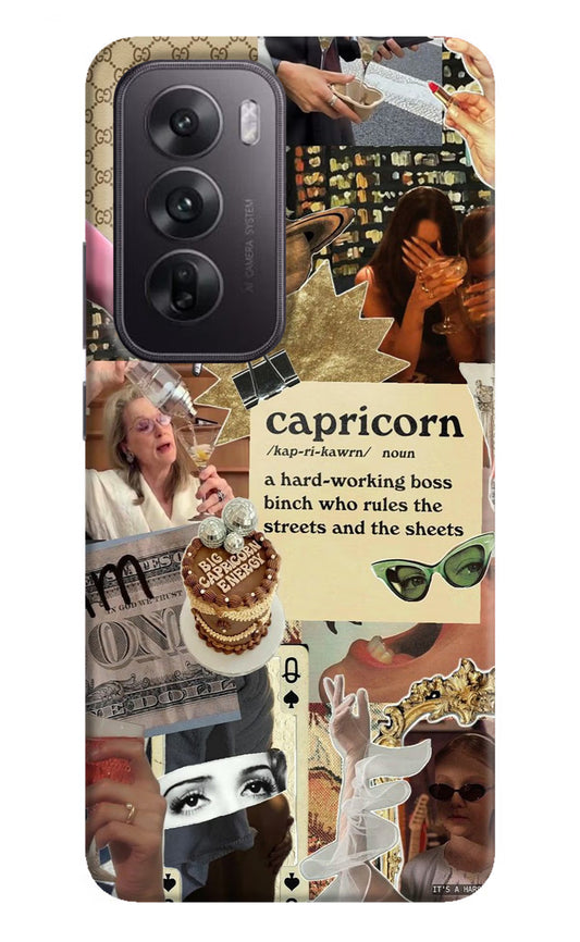 Capricorn Zodiac Oppo Reno12 5G Hard Case Back Cover by Casekaro
