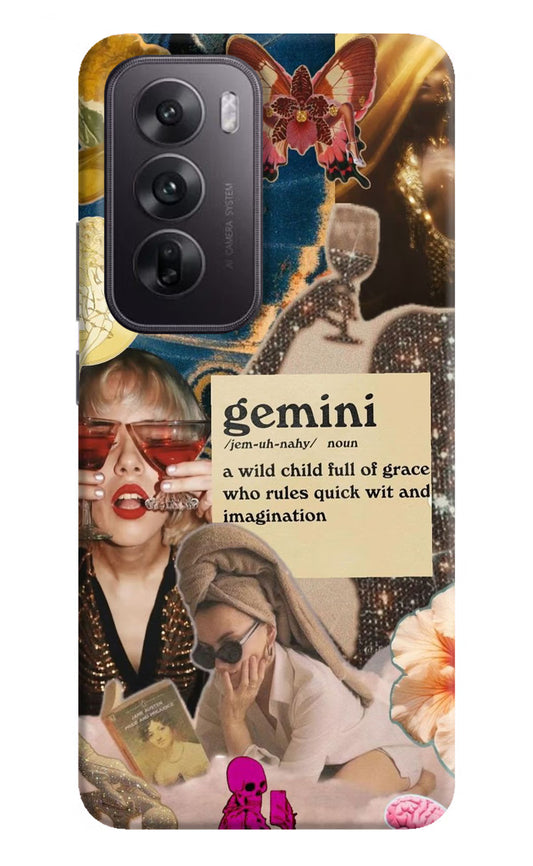Gemini Zodiac Oppo Reno12 5G Hard Case Back Cover by Casekaro