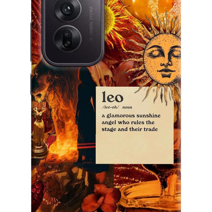 Leo Zodiac Oppo Reno12 5G Hard Case Back Cover by Casekaro