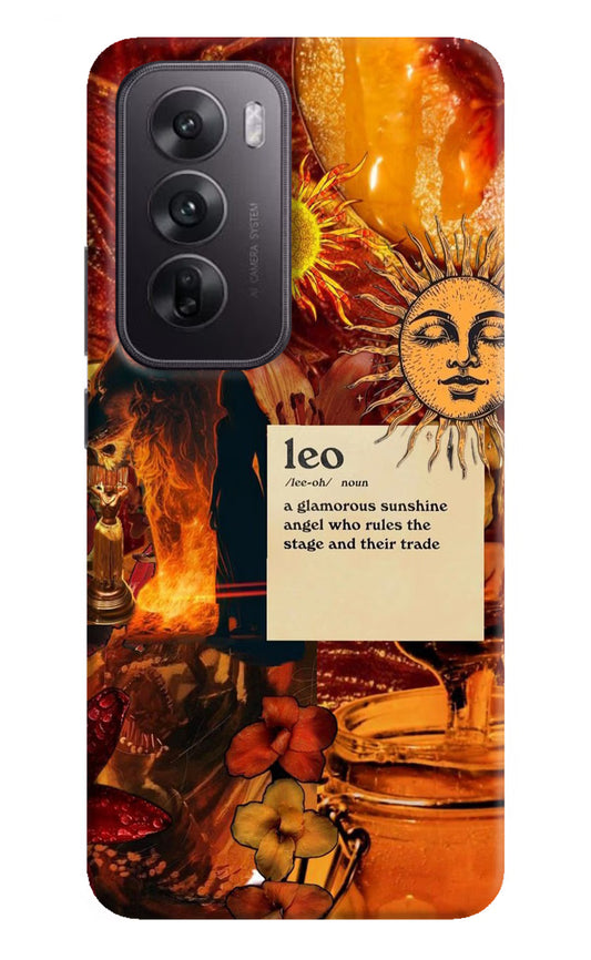 Leo Zodiac Oppo Reno12 5G Hard Case Back Cover by Casekaro