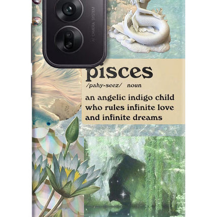 Pisces Zodiac Oppo Reno12 5G Hard Case Back Cover by Casekaro