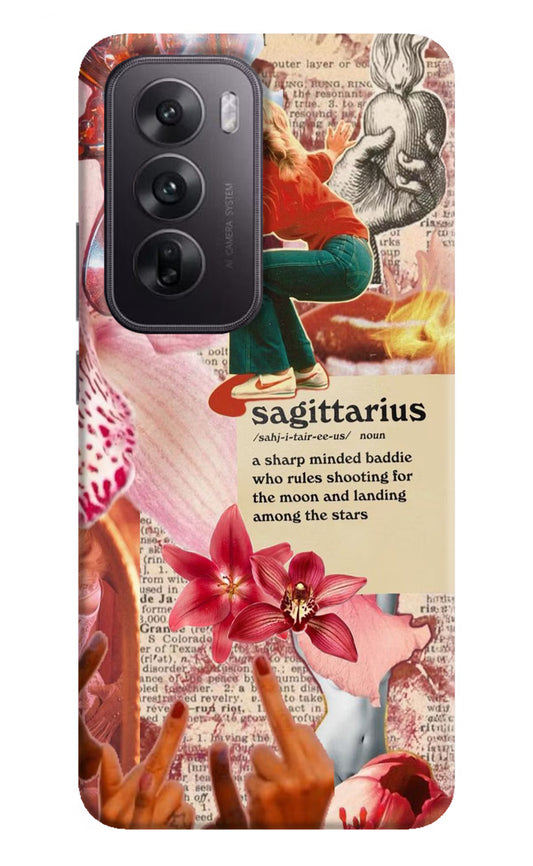 Sagittarius Zodiac Oppo Reno12 5G Hard Case Back Cover by Casekaro