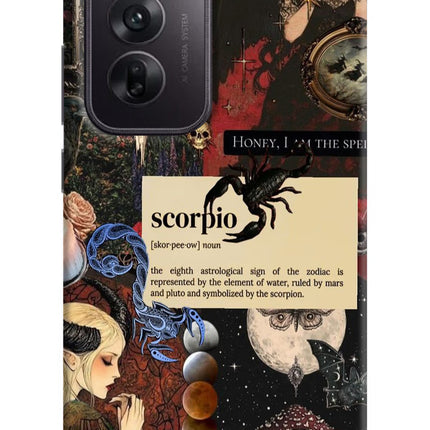 Scorpio Zodiac Oppo Reno12 5G Hard Case Back Cover by Casekaro