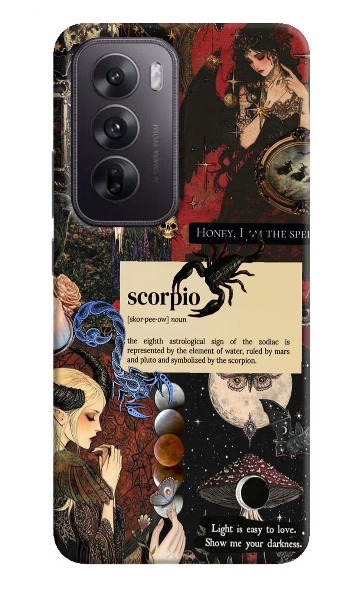 Scorpio Zodiac Oppo Reno12 5G Hard Case Back Cover by Casekaro
