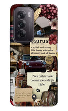 Taurus Zodiac Oppo Reno12 5G Hard Case Back Cover by Casekaro