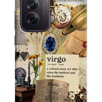 Virgo Zodiac Oppo Reno12 5G Hard Case Back Cover by Casekaro