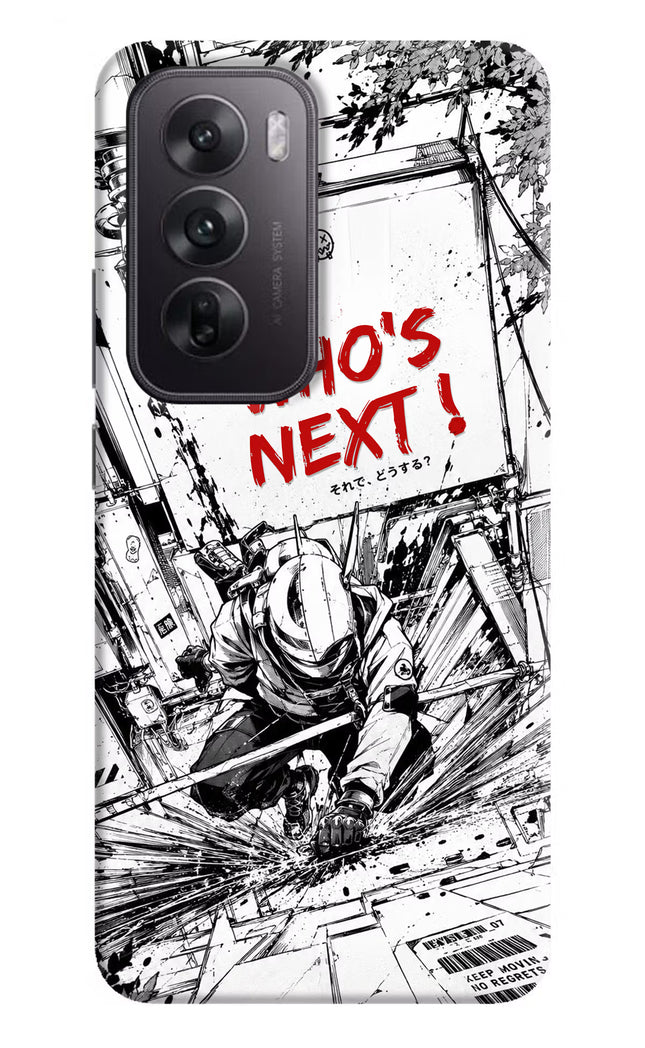 Who's Next Oppo Reno12 5G Hard Case Back Cover by Casekaro